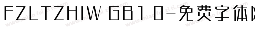 FZLTZHIW GB1 0字体转换